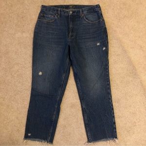 Abercrombie and Fitch crop mom jeans